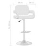 vidaXL Barstoelen 2 st kunstleer wit