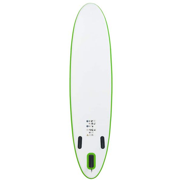 vidaXL Stand-up paddleboard opblaasbaar groen en wit