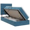 vidaXL Opslag bed met matras Donkerblauw 90 x 190 cm Fluweel