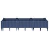 vidaXL Plantenbak met pinnen 125x40x28,5 cm polypropeen blauwgrijs