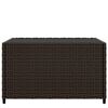 vidaXL Salontafel tuin vierkant 50x50x30 cm poly rattan bruin
