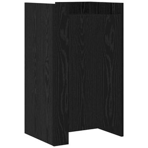 vidaXL Dressoir Zwart Eiken 45 x 35 x 75 cm