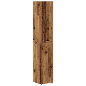 vidaXL Hoge kast Oudhout 30 x 42,5 x 185 cm