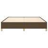 vidaXL Bedframe zonder matras stof donkerbruin 180x200 cm