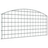 vidaXL Vijverhekken Set 5 st 100 x 50 cm Staal Groen
