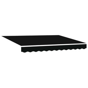 vidaXL Uitschuifbare luifel Zwart 300 x 250 cm Polyester en Aluminium