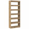 vidaXL Boekenkast Artisan Eiken 80 x 30 x 198 cm Bewerkt hout