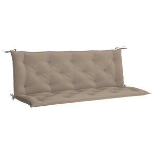 vidaXL Tuinbankkussen 150x(50+50)x7 cm oxford stof taupe