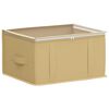 vidaXL Opbergdoos met transparant bovenraam 2 st Nonwoven stof 37,5 L
