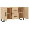 vidaXL Dressoir 100x36x60 cm bewerkt hout sonoma eikenkleurig