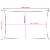 vidaXL Zonnescherm rechthoekig 5x7 m oxford stof zwart