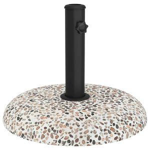 vidaXL Parasolvoet Multikleur en Zwart 45 x 45 x 40 cm Beton en Metaal
