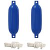 vidaXL Boot fenders 2 st &Oslash; 16 x 58 cm Blauw PVC