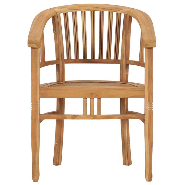 vidaXL 9-delige Tuinset massief teakhout