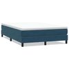vidaXL Boxspring zonder matras fluweel donkerblauw 140x220 cm