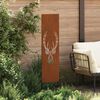 vidaXL Tuin Privacy Screen Dierenprint Roestig 32 x 140 cm Cortenstaal