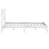 vidaXL Bedframe massief grenenhout wit 140x200 cm