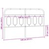 vidaXL Vervangend hoofdbord 140 cm metaal zwart