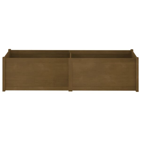 vidaXL Plantenbak 200x50x50 cm massief grenenhout honingbruin