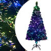 vidaXL Kunstkerstboom met standaard 120 cm glasvezel groen