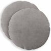 vidaXL Kussensloop 2 pcs HEERLEN Lichtgrijs &Oslash; 50 cm corduroy