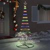 vidaXL LED Kerstboom met 295 LED Multikleur 250 cm Metaal