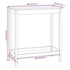 vidaXL Bartafel 100x50x110 cm massief grenenhout wit