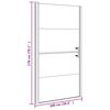vidaXL Douchedeur halfmat 100x178 cm gehard glas zwart