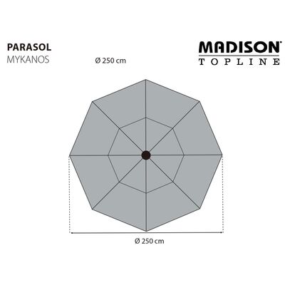 Madison Parasol Mykanos 250 cm groen