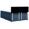 vidaXL Boxspring met matras stof blauw 160x200 cm