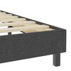 vidaXL Boxspring stof donkergrijs 100x200 cm