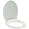vidaXL Toiletbril soft-close ovaal wit