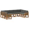 vidaXL Buiten bankenset 9 st Natuurlijk en Antraciet