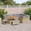 vidaXL Tuin Sofa Set met kussen met opslag 12 pcs beige en lichtgrijs