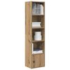 vidaXL Boekenkast 31x24x127 cm bewerkt hout artisanaal eikenkleurig