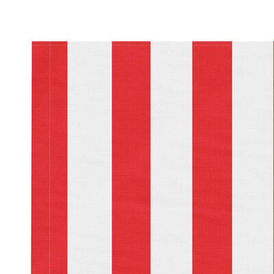 vidaXL Vervangingsdoek voor luifel gestreept 5x3,5 m rood en wit