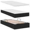 vidaXL Opbergbed met matras met matras Zwart 90 x 200 cm Bewerkt hout