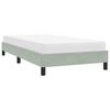 vidaXL Bedframe zonder matras 90x220 cm fluweel lichtgrijs
