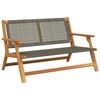 vidaXL Tuinmeubelen Grijs 122 x 78 x 73 cm Massief Acaciahout