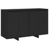 vidaXL Dressoir 120x41x75 cm bewerkt hout zwart