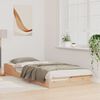 vidaXL Bedframe Bruin 100 x 220 cm Massief grenenhout