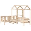 vidaXL Kinderbed met huisje en bankje massief grenenhout 80x200 cm