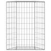 vidaXL Gabion plantenbak trapezium 80x20x100 cm gegalvaniseerd staal