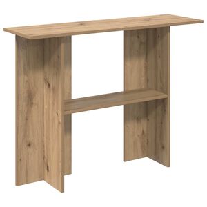 vidaXL Wandtafel Artisanaal eiken 100 x 30 x 75 cm Bewerkt hout