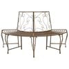 vidaXL Boom bank 4-Aantal zitplaatsen 160 x 80 x 89 cm Staal
