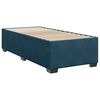 vidaXL Boxspring met matras fluweel blauw 100x200 cm