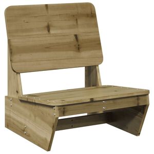 vidaXL Tuinstoel 60x64x70,5 cm ge&iuml;mpregneerd grenenhout