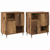 vidaXL Dressoirs 2 pcs Oud hout 120 x 35 x 70 cm Bewerkt hout