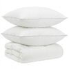 vidaXL 90% ganzen dons dekbedset FULDA 3 st 140 x 220 cm 310 GSM Wit