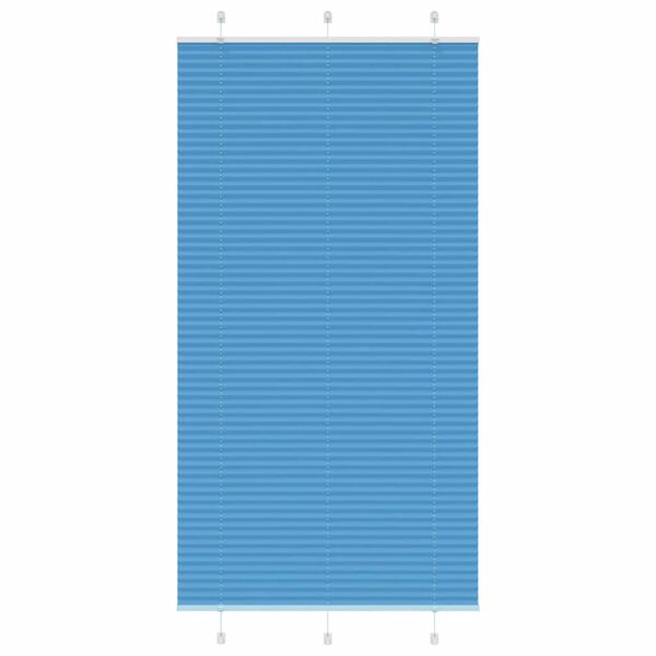 vidaXL Pliss&eacute; rolgordijn 105x200cm stofbreedte 104,4cm polyester blauw